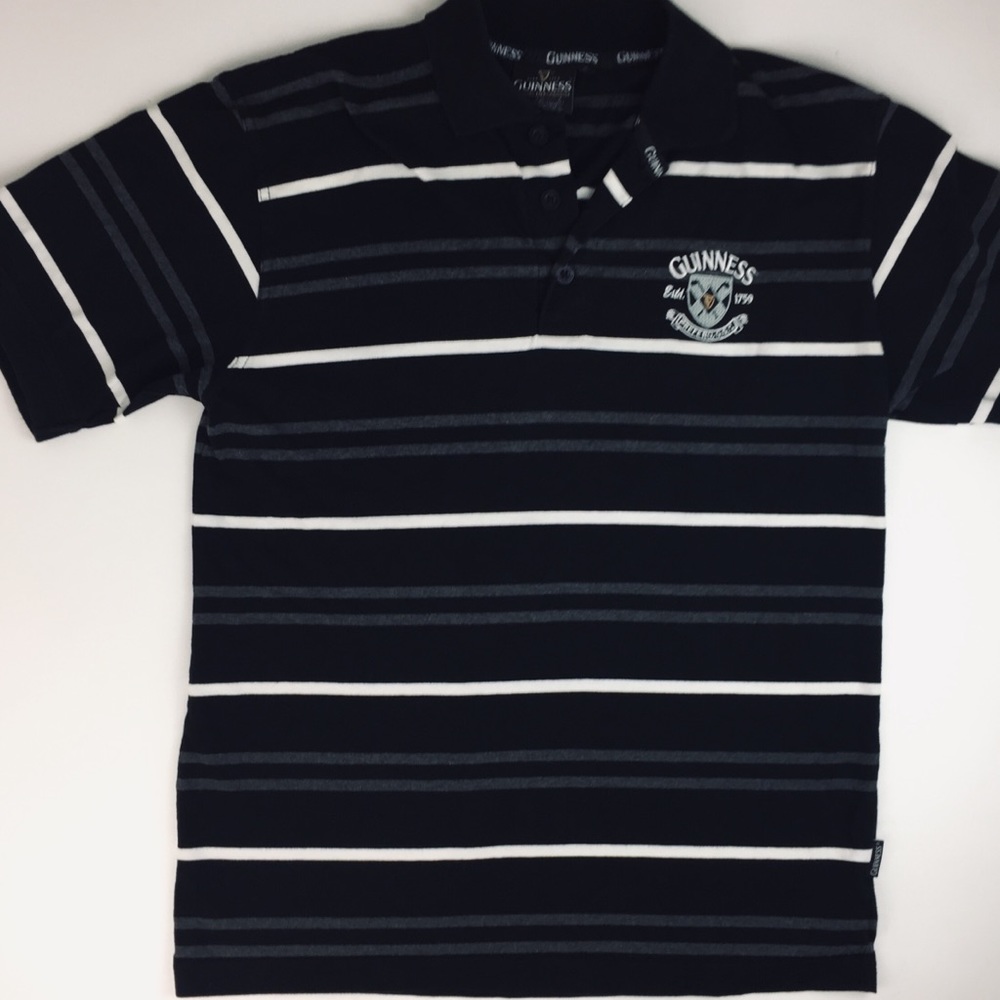 Official Guinness Golf Polo Shirt with Logo/Crest